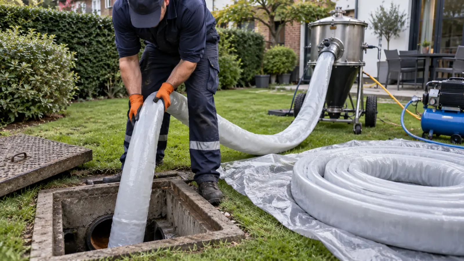 Chemisage de canalisation sans tranchée depuis une chambre de visite à Bruxelles